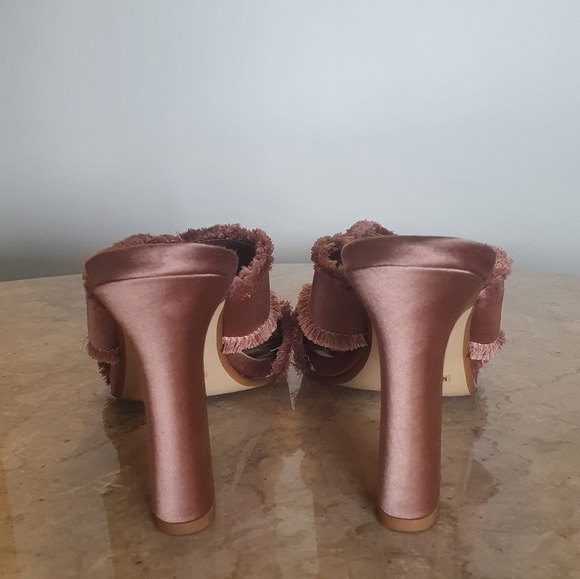 Senso Pink Silk Heels, 38 - Picture 3 of 5